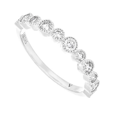 Churumbela de oro blanco con diamantes