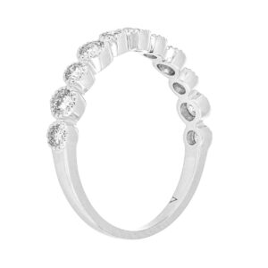 Churumbela de oro blanco con diamantes - Imagen 2
