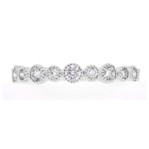 Churumbela de oro blanco con diamantes - Imagen 3