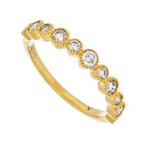 Churumbela de oro amarillo con diamantes