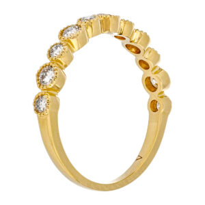 Churumbela de oro amarillo con diamantes - Imagen 2