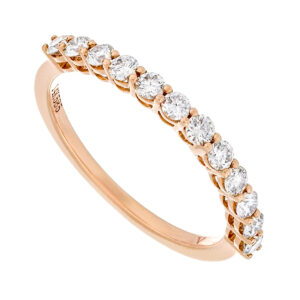 Churumbela de oro rosa con diamantes