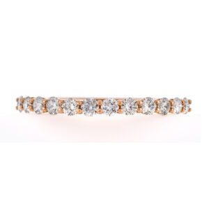 Churumbela de oro rosa con diamantes - Imagen 3