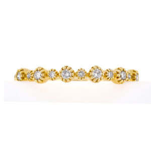 Churumbela de oro amarillo con diamantes - Imagen 3