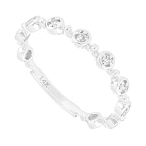 Anillo de oro blanco con diamantes