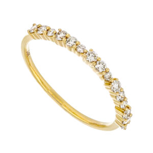 Churumbela de oro amarillo con diamantes