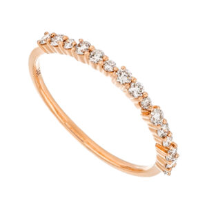 Churumbela de oro rosa con diamantes