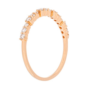 Churumbela de oro rosa con diamantes - Imagen 2