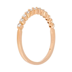 Churumbela de oro rosa con diamantes - Imagen 2