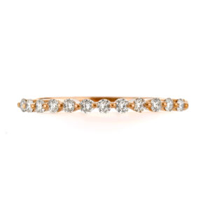 Churumbela de oro rosa con diamantes - Imagen 3
