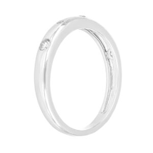 Anillo de oro blanco con diamantes - Imagen 2