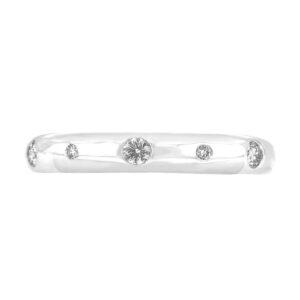 Anillo de oro blanco con diamantes - Imagen 3