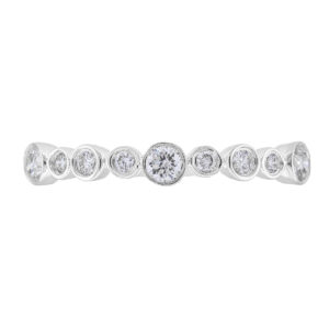 Churumbela de oro blanco con diamantes - Imagen 3