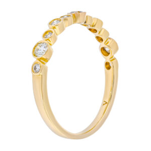 Churumbela de oro amarillo con diamantes - Imagen 2