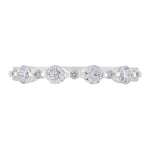 Churumbela de oro blanco con diamantes - Imagen 3