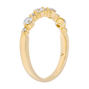 Churumbela de oro amarillo con diamantes - Imagen 2