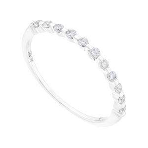 Churumbela de oro blanco con diamantes