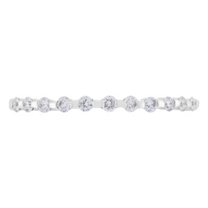 Churumbela de oro blanco con diamantes - Imagen 3