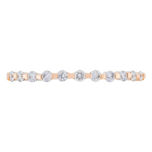 Churumbela de oro rosa con diamantes - Imagen 3