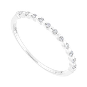 Churumbela de oro blanco con diamantes