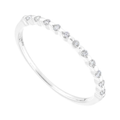 Churumbela de oro blanco con diamantes