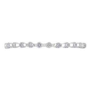 Churumbela de oro blanco con diamantes - Imagen 3