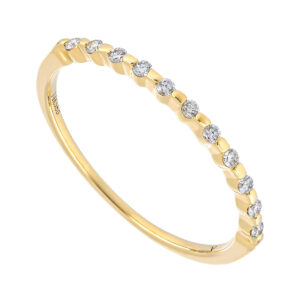 Churumbela de oro amarillo con diamantes