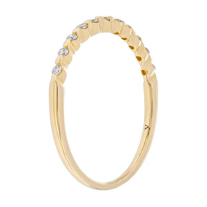 Churumbela de oro amarillo con diamantes - Imagen 2