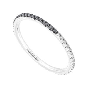 Churumbela completa de oro blanco con diamantes