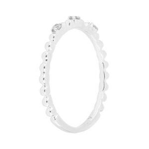 Anillo de oro blanco con diamantes - Imagen 2