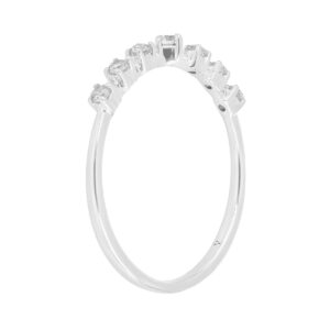 Anillo de oro blanco con diamantes - Imagen 2