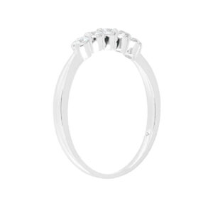 Anillo de oro blanco con diamantes - Imagen 2