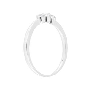 Anillo de oro blanco con diamantes - Imagen 2
