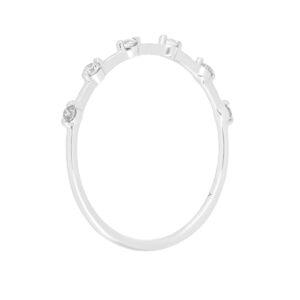 Anillo de oro blanco con diamantes - Imagen 2