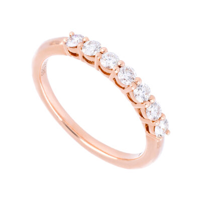 Churumbela de oro rosa con diamantes