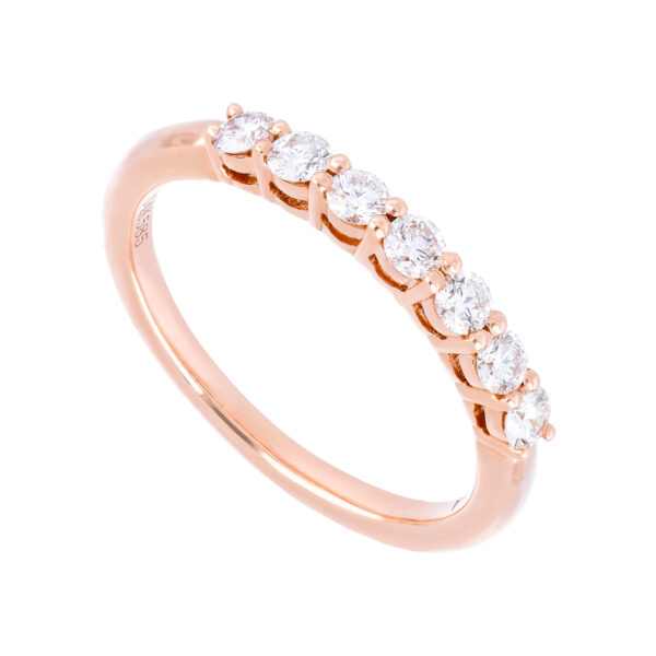 Churumbela de oro rosa con diamantes