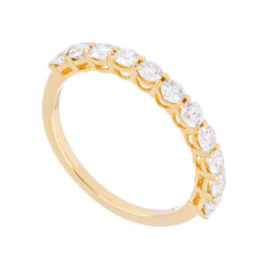 Churumbela de oro amarillo con diamantes