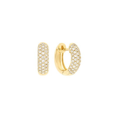 Arracadas de oro con diamantes