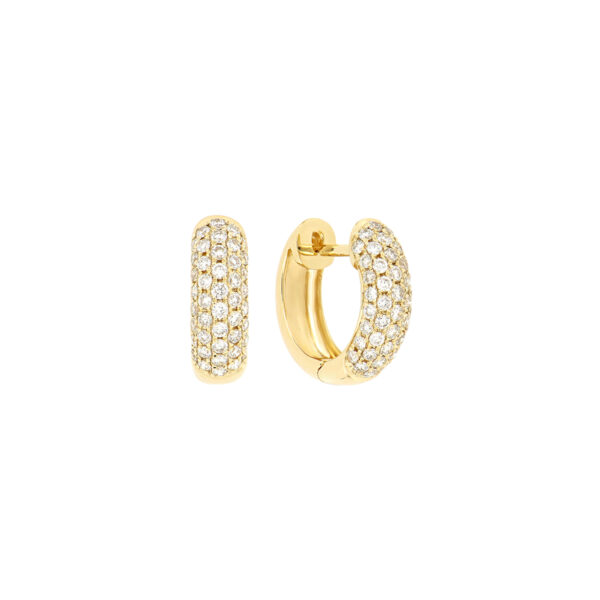 Arracadas de oro con diamantes