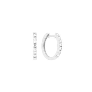 Arracadas de oro blanco con diamantes