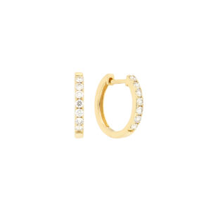 Arracadas de oro con diamantes