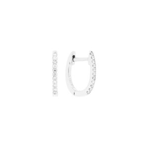 Arracadas de oro blanco con diamantes
