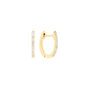 Arracadas de oro con diamantes
