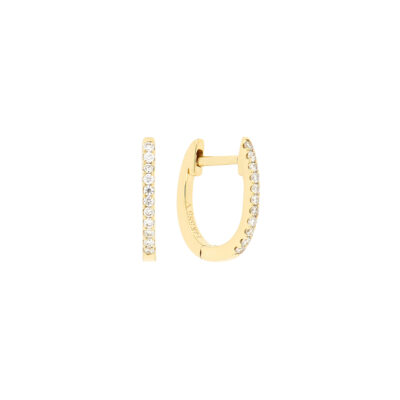 Arracadas de oro con diamantes