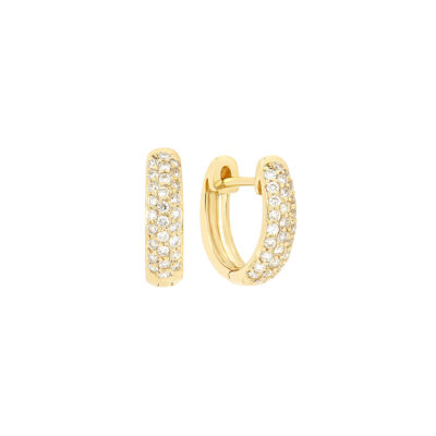 Arracadas de oro con diamantes
