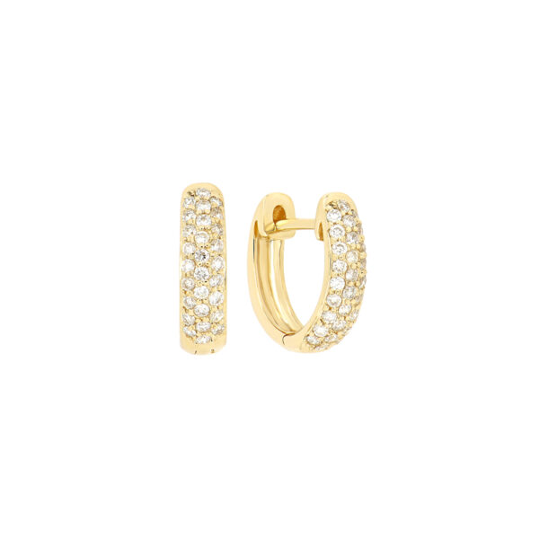 Arracadas de oro con diamantes