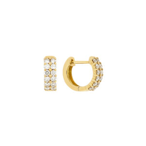 Arracadas de oro con diamantes