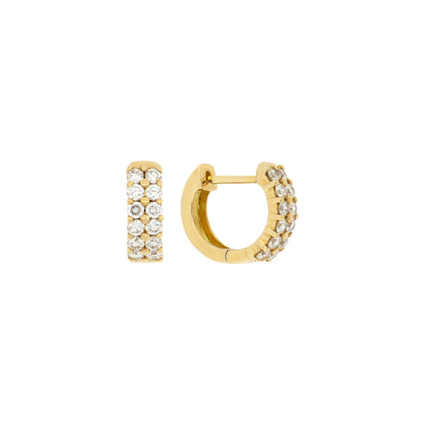 Arracadas de oro con diamantes
