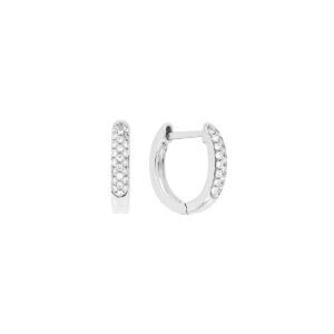 Arracadas de oro blanco con diamantes