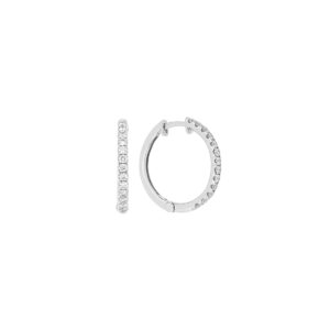 Arracadas de oro blanco con diamantes